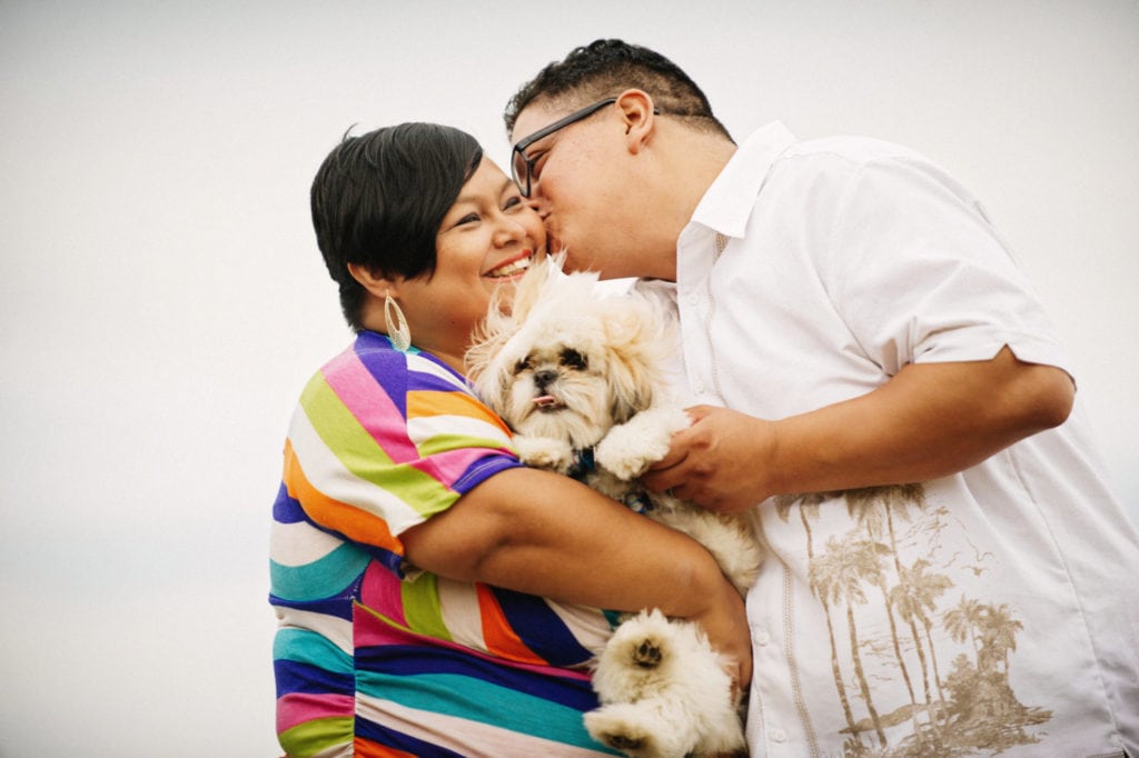 family with pet photos