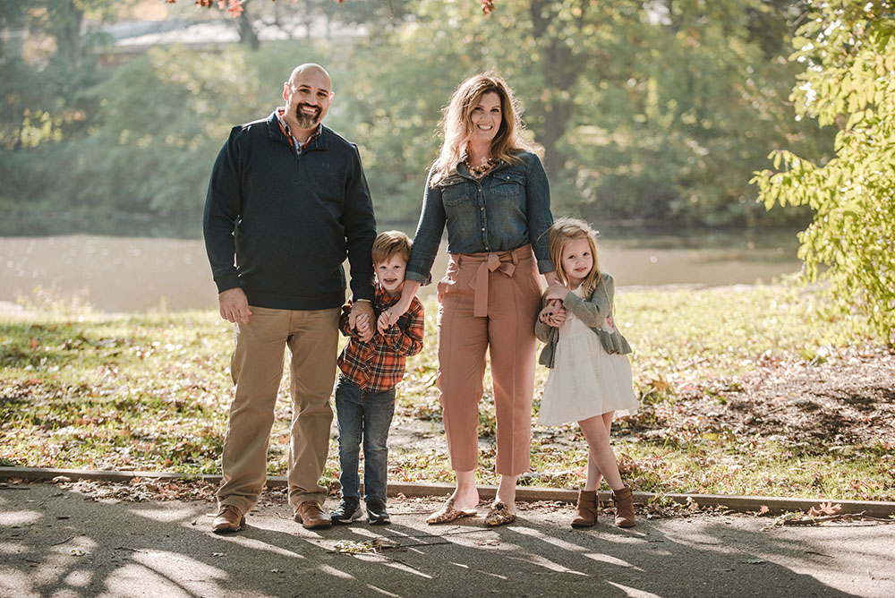 Chicago family portraits at park