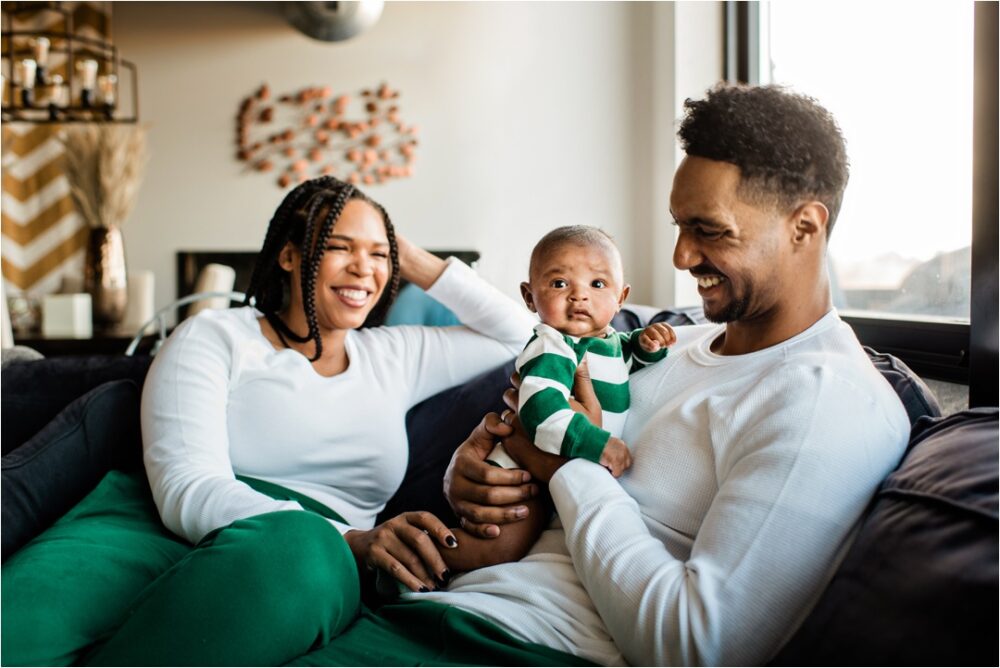 family photo with newborn